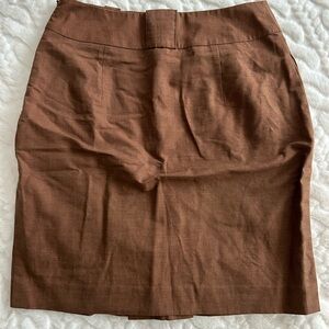 Cue Brown Pencil Skirt